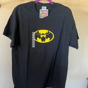 Cool As a Moose Batman Tshirt NEW Black SS
